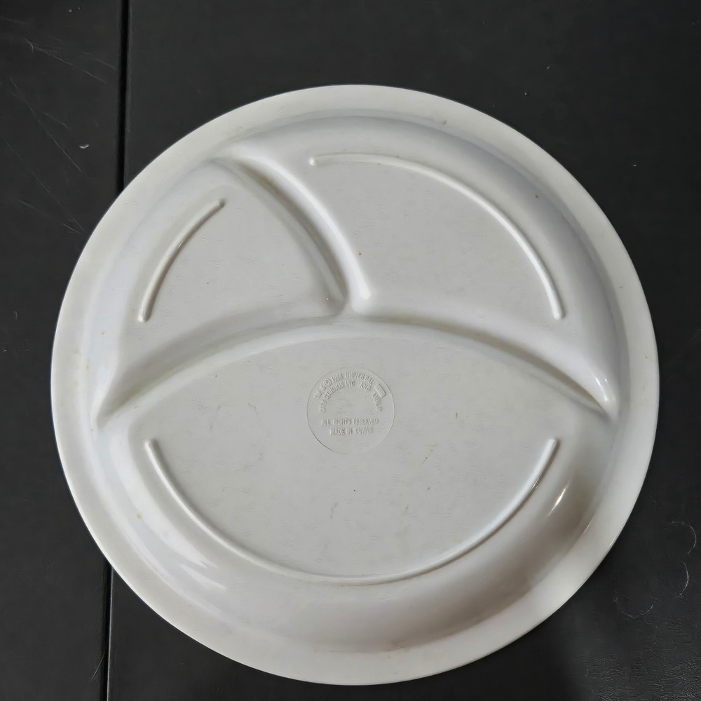 Vintage 1988 The Land Before Time Divided Plate Littlefoot Cera Ducky Melamine - Picture 2 of 7